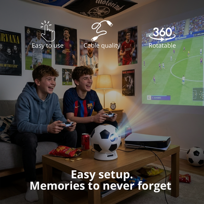 Soccer ball projector