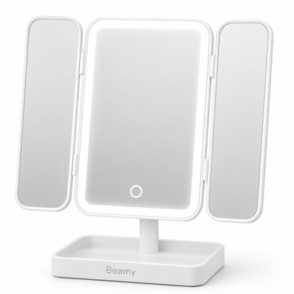 Beamy® triofold make-up mirror