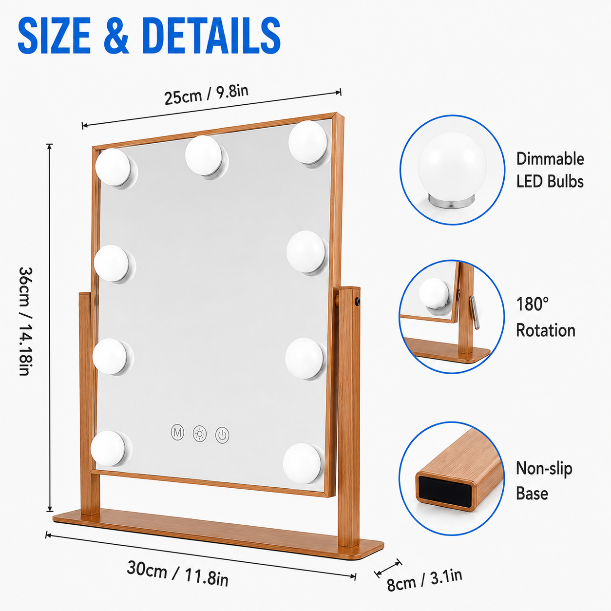 Beamy® make-up mirror