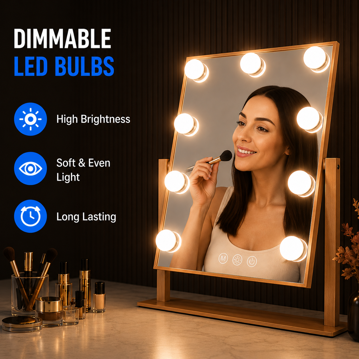 Beamy® make-up mirror