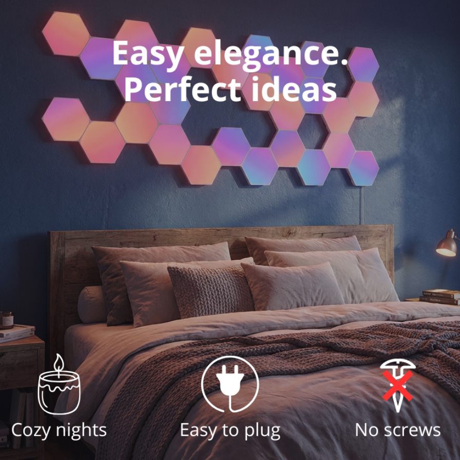 Hexagon light penals