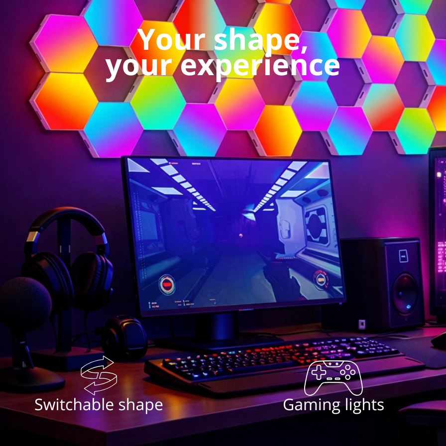 Hexagon light penals
