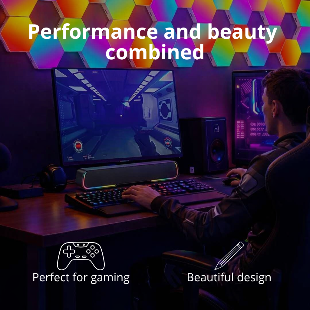 RGB bluetooth soundbar
